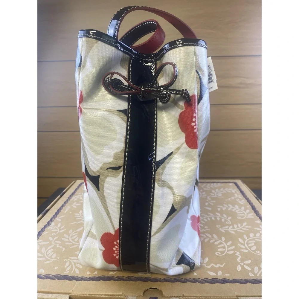 Brighton Darlene BLK/TNSL Coated Canvas Handbag H5270T With Box & Dustbag-NWT